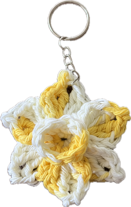 daffodil keychain